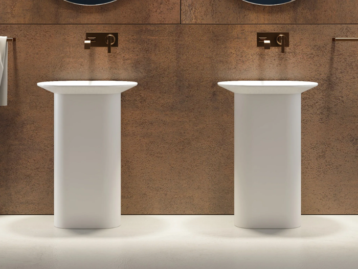 SHELL FREE - Freestanding oval Luxolid® washbasin _ Relax Design